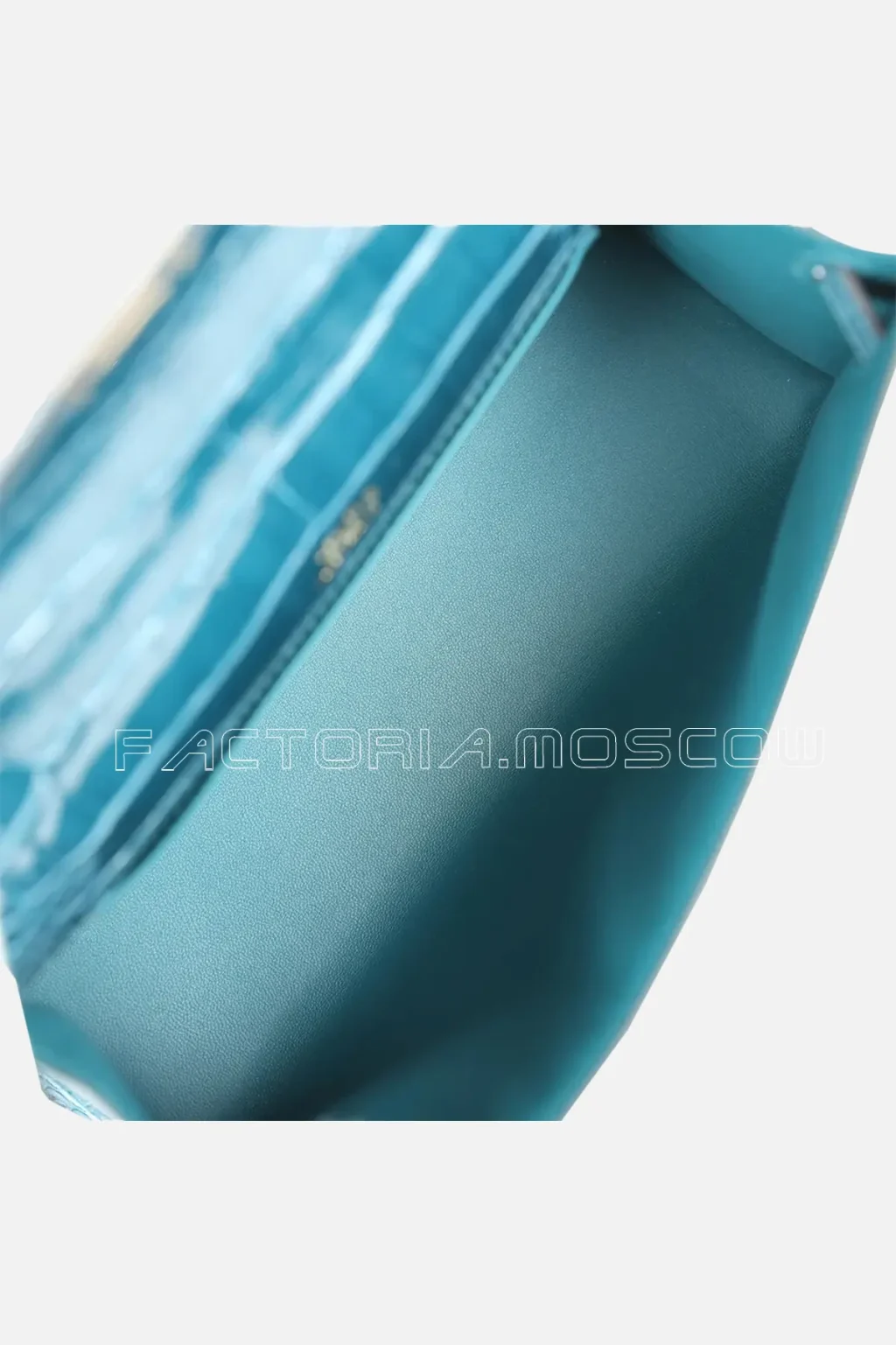 Hermès Kelly Pochette Shiny Alligator Colour Vert Bosphore GHW