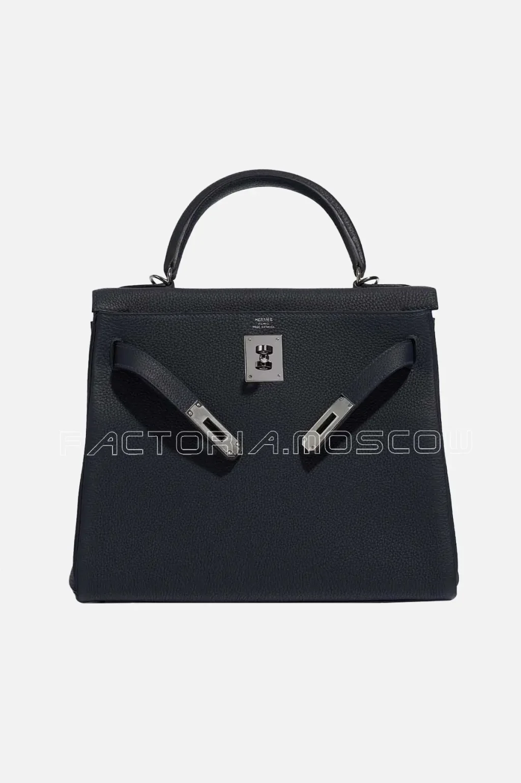 Hermès Kelly Retourne 28 Togo Colour Blue Nuit GHW