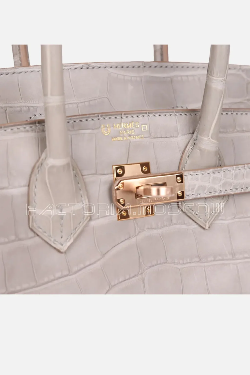 Hermès Special Order (HSS) Birkin 25 Gris Perle Matte Alligator RGHW