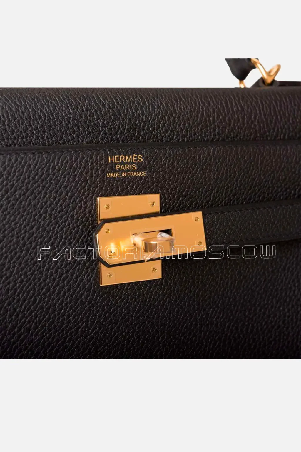 Hermès Kelly Retourne 32 Togo Colour Black GHW