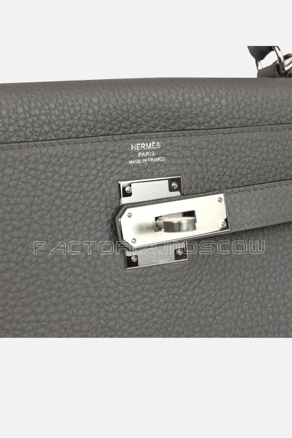 Hermès Kelly Retourne 28 Gris Meyer Clemence PHW