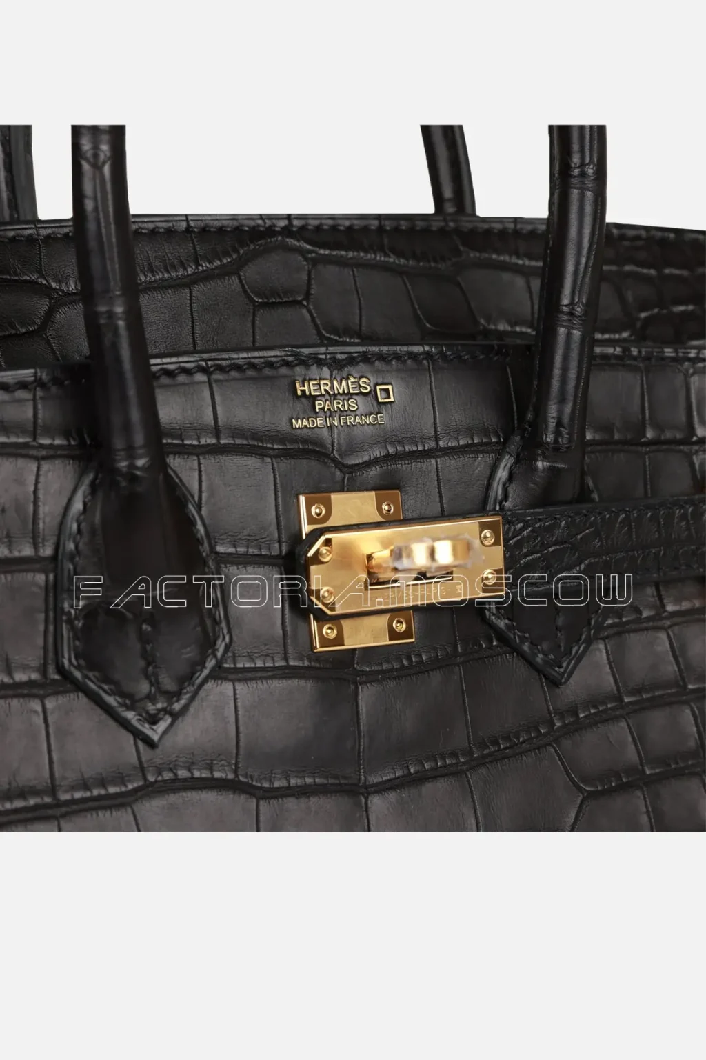 Hermès Birkin 25 Black Matte Alligator GHW