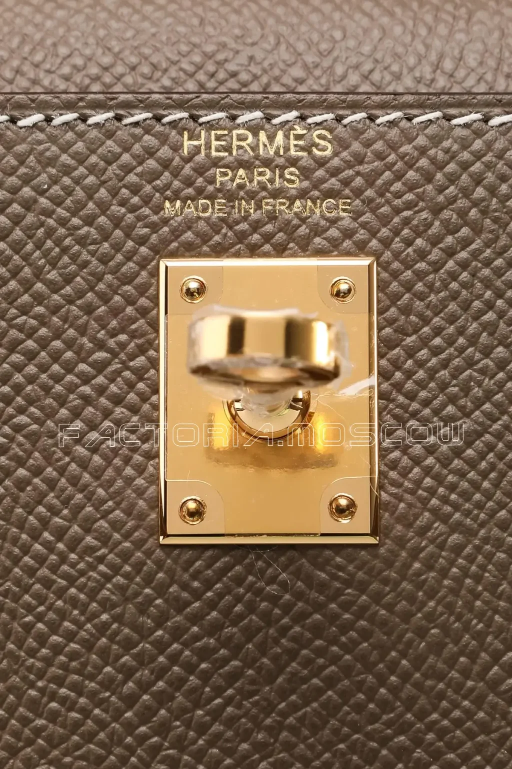 Hermes Kelly 25 Sellier Étoupe Epsom GHW
