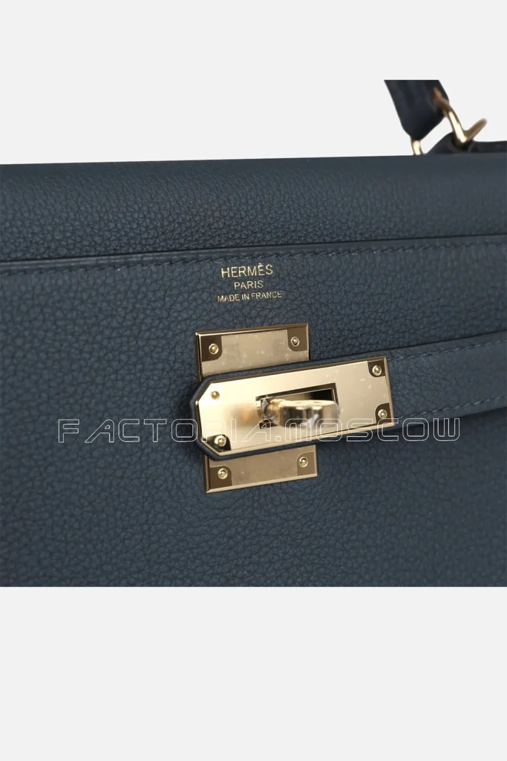 Hermès Kelly Retourne 28 Gris Misty Togo Permabrass Hardware