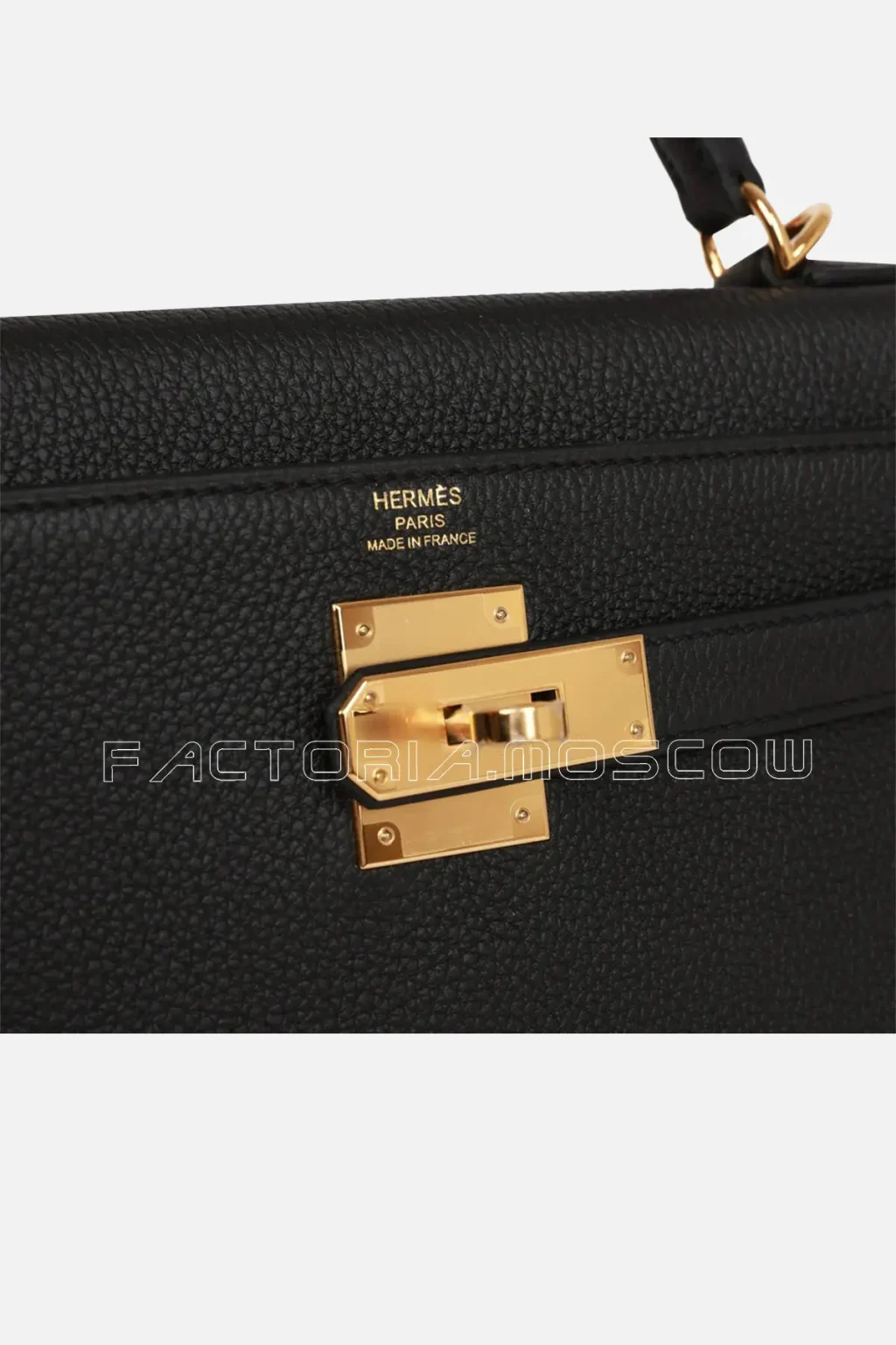 Hermès Kelly Retourne 28 Black Togo GHW