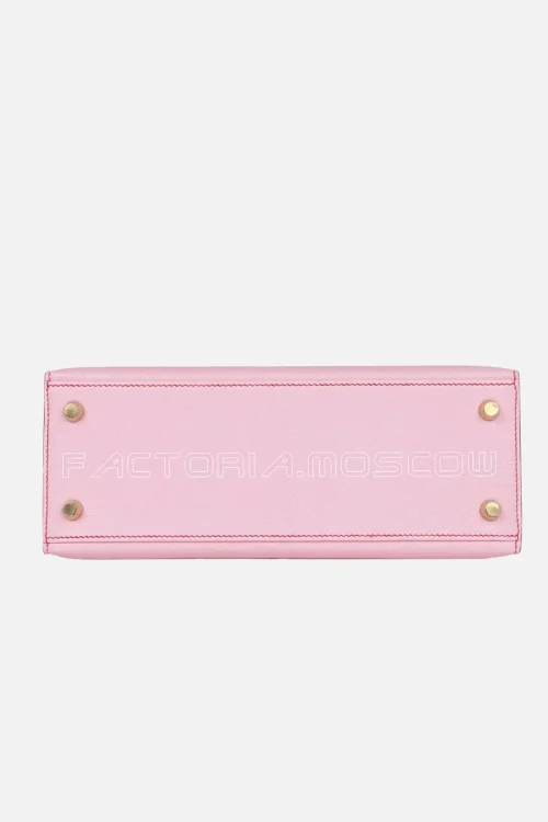 Hermès Special Order (HSS) Kelly Sellier 25 Rose Sakura Chevre Brushed GHW