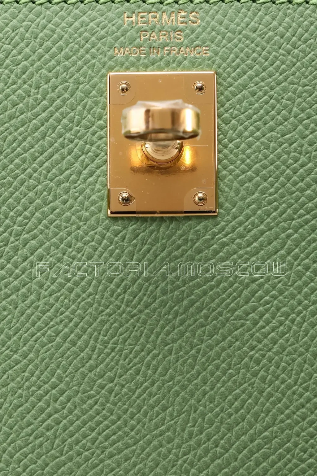 Hermes Kelly 25 Sellier Vert Criquet Epsom GHW