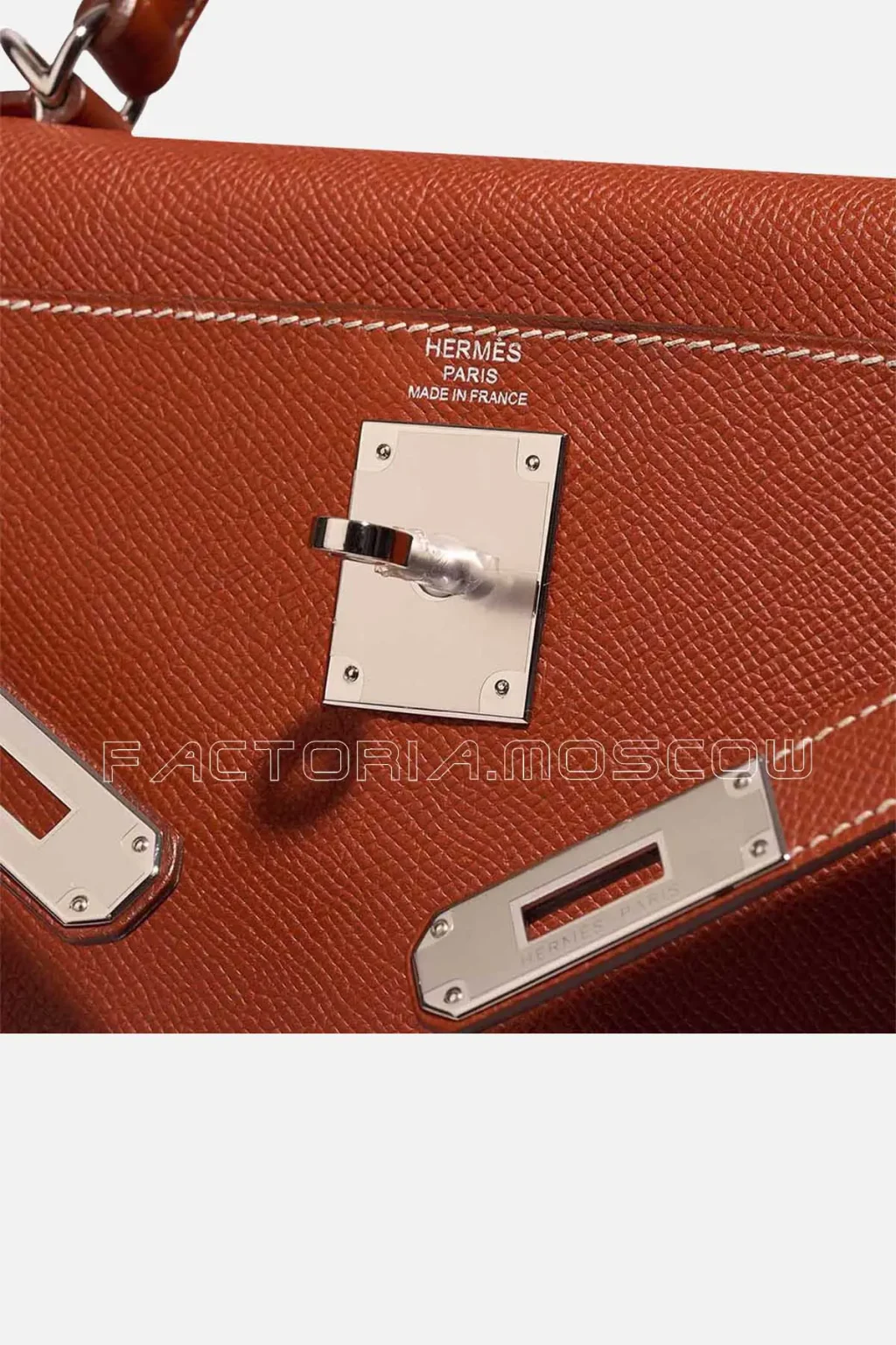 Hermès Kelly Sellier 28 Epsom Colour Brique PHW