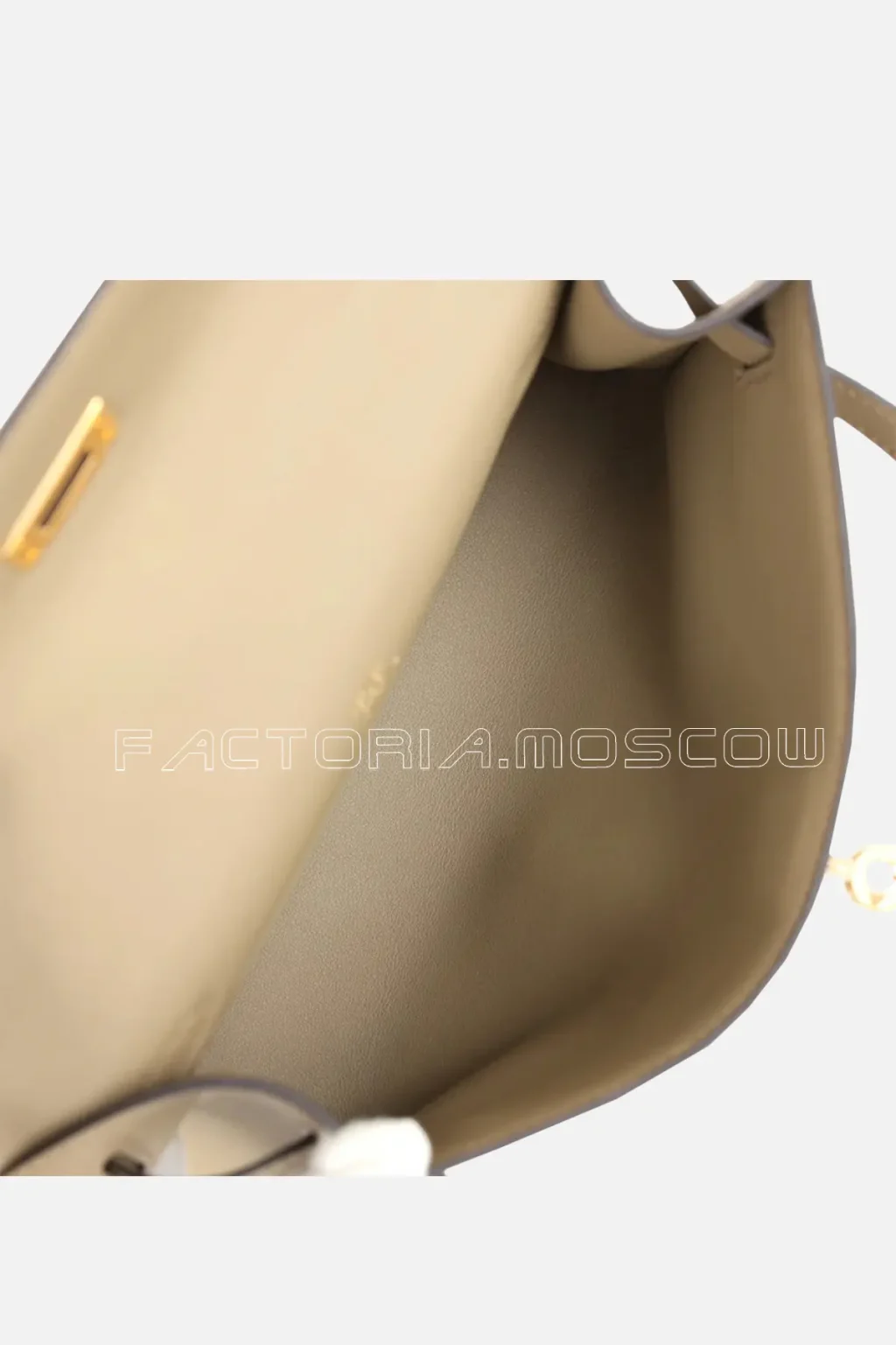Hermès Kelly Pochette Beige Marfa Swift GHW