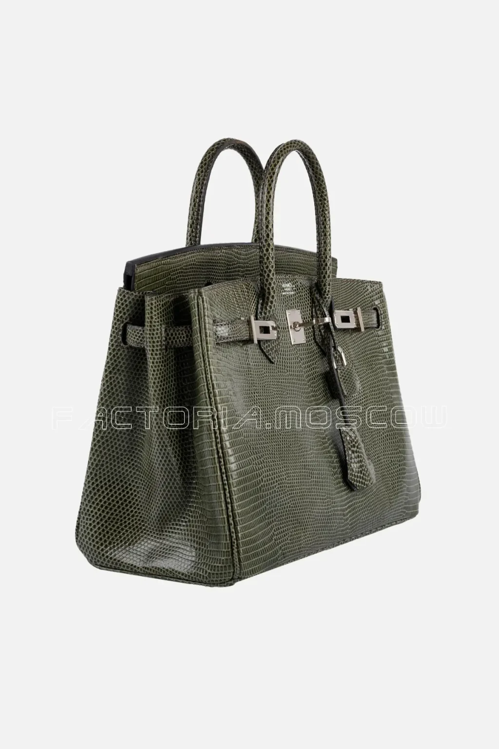 Hermes Birkin 25 Vert Olive Salvator Lizard PHW