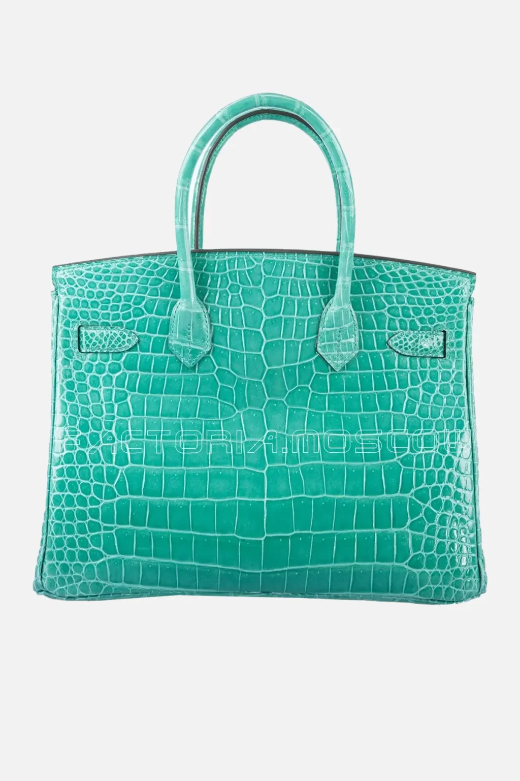 Hermes Birkin 30 Vert Jide Shiny Porosus Crocodile GHW