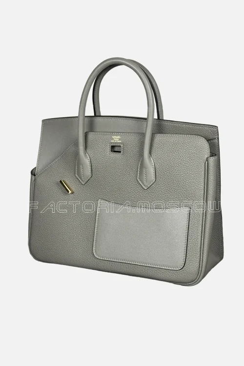 Hermes Birkin En Desordre 30 Togo/Swift Colour Gris Meyer GHW