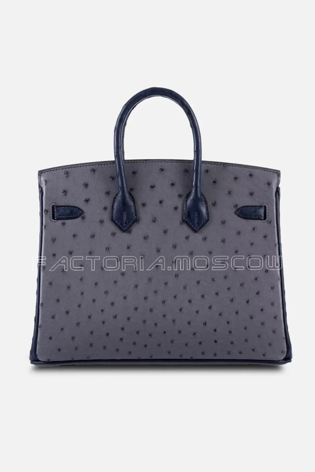 Hermes Birkin 25 HSS Gris Agate & Blue Iris Ostrich GHW