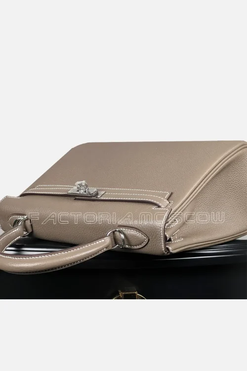 Hermes Kelly Retourne 25 Togo Colour Etoupe PHW