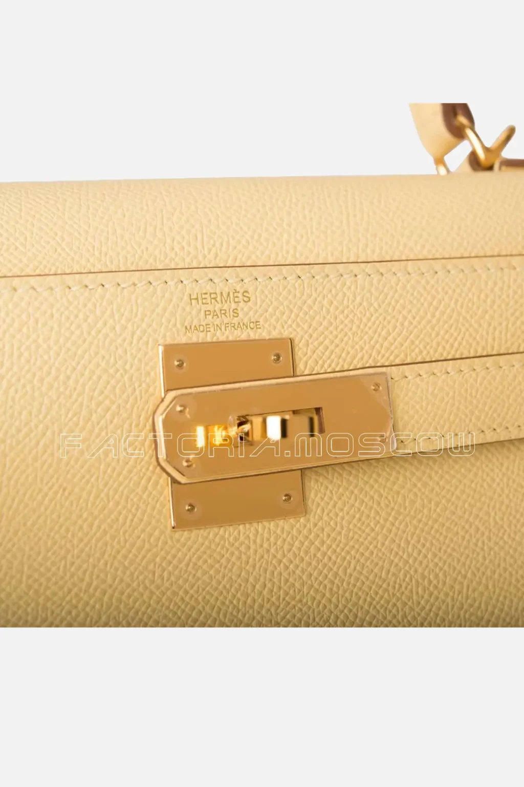 Hermès Kelly Sellier 28 Jaune Poussin Epsom GHW