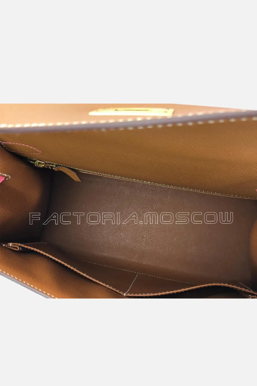 Hermes Special Order Kelly Sellier 28 Epsom Gold/Rose Azalee Pink Brushed Gold