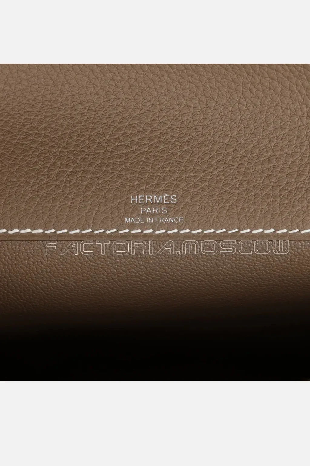 Hermes Kelly Depeches 25 Pouch Etoupe Togo PHW