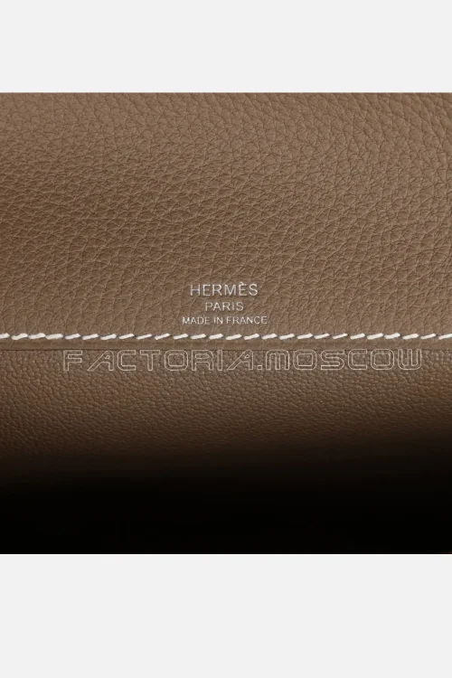 Hermes Kelly Depeches 25 Pouch Etoupe Togo PHW