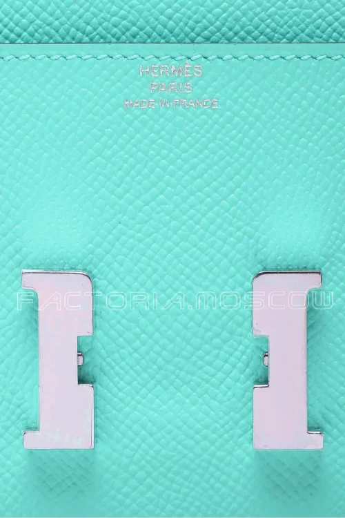 Hermes Constance Wallet Epsom Blue Lagoon Hardware Phw