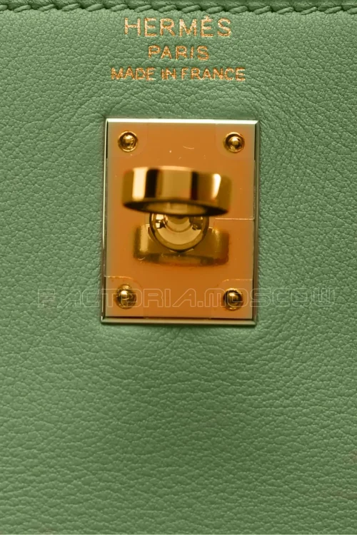 Hermes Kelly Retourne 25 Swift Vert Qriquet GHW