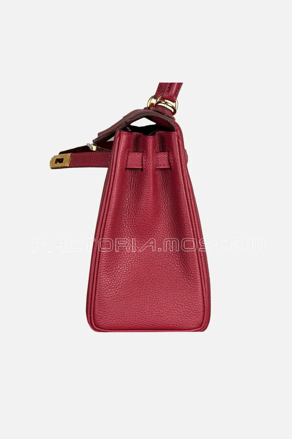 Hermes Kelly Retourne 25 Togo Colour Rouge Grenade GHW