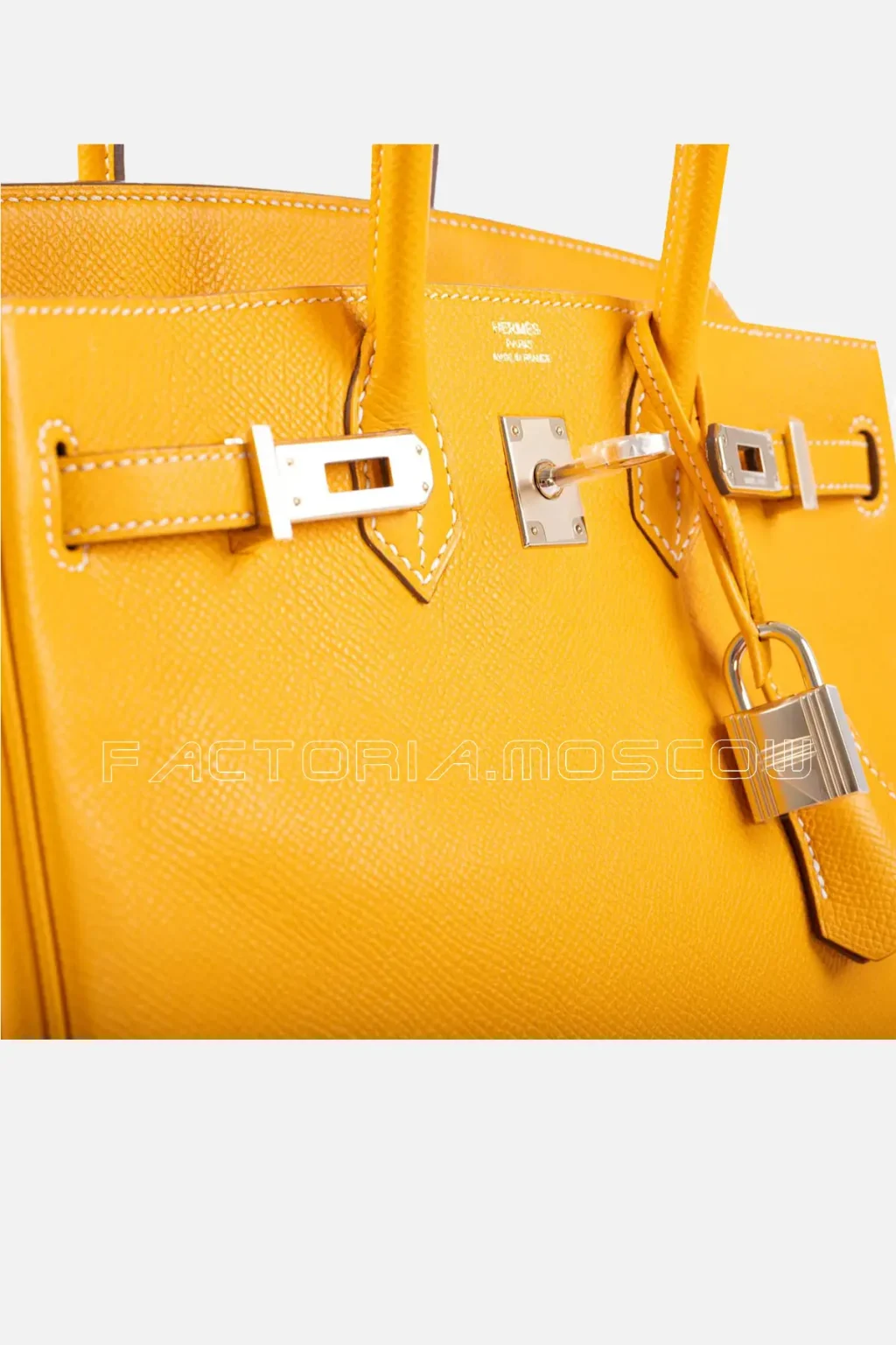 Hermes Candy Birkin 25 Jaune D'or Epsom and Potiron Permabrass Hardware