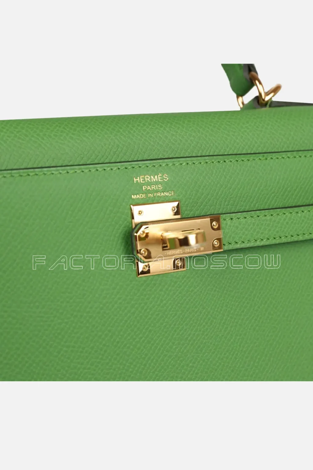 Hermès Kelly Sellier 25 Vert Yucca Epsom GHW