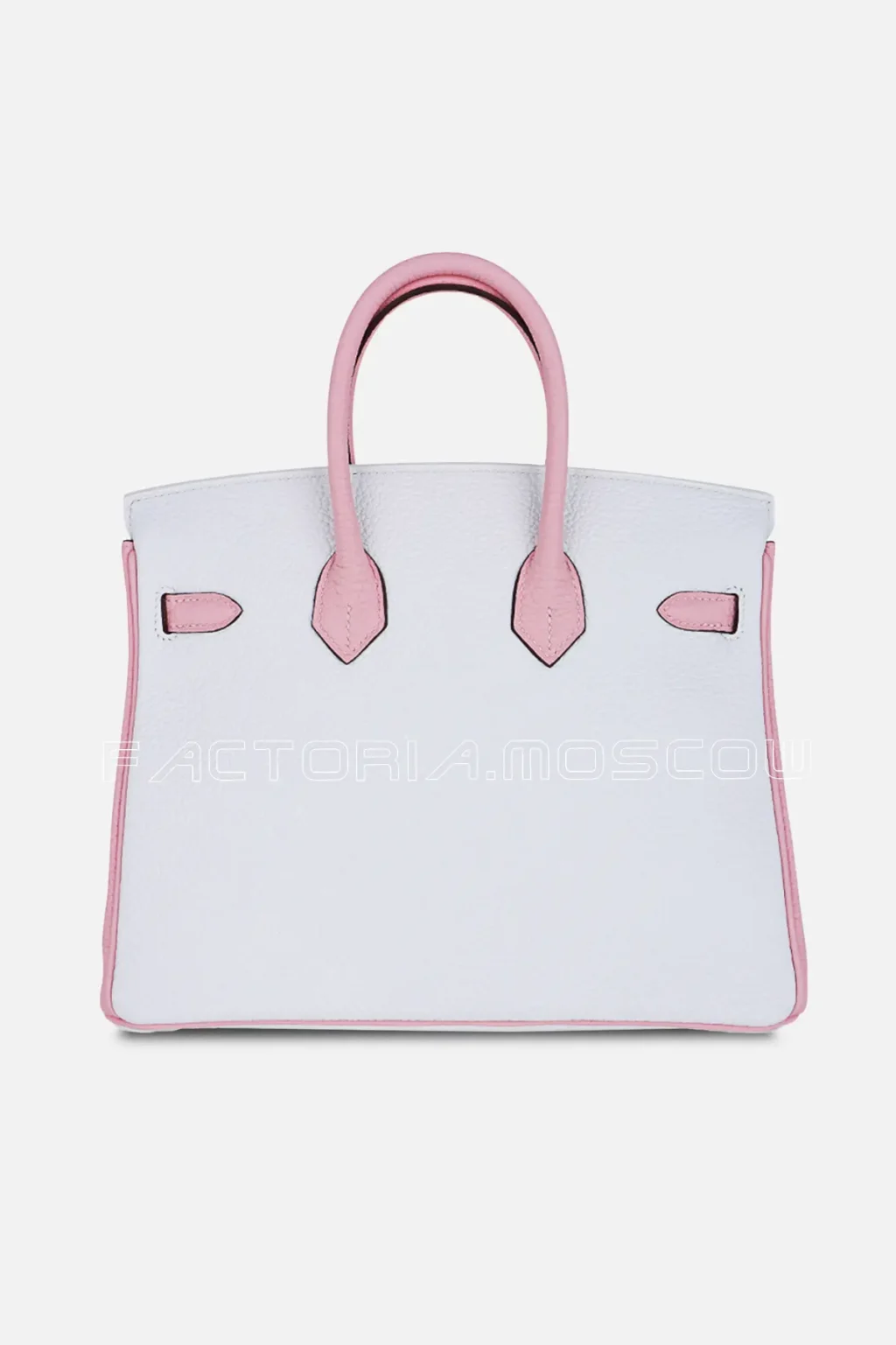 Hermes Special Order HSS Birkin 25 Bag Rose Sakura & White Clemence GHW