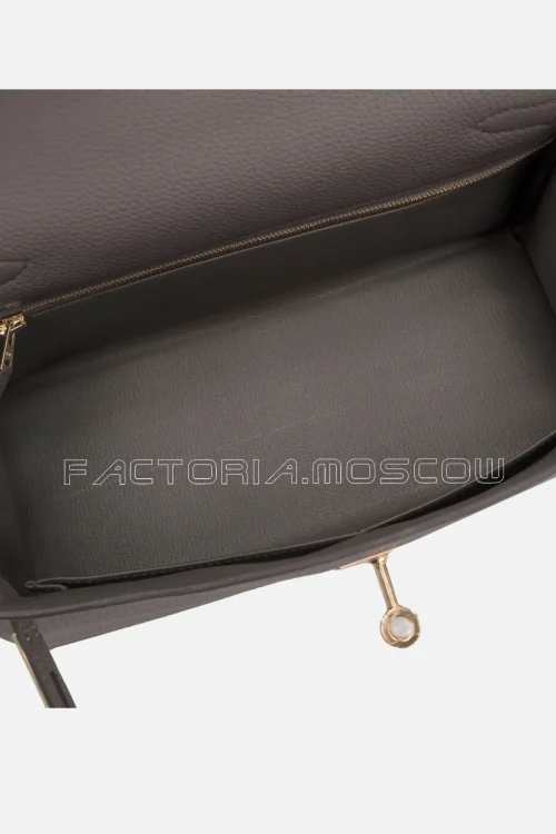 Hermès Kelly Retourne 28 Togo Colour Gris Etain Leather GHW