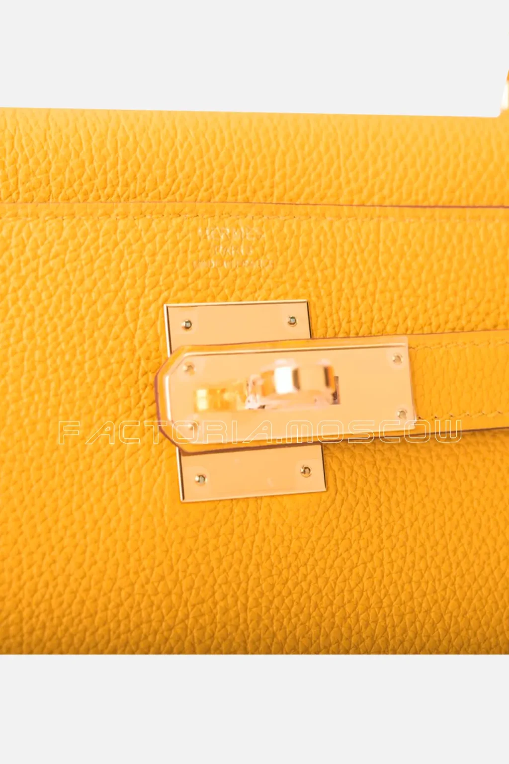 Hermès Kelly Retourne 28 Togo Leather Colour Jaune Ambre GHW