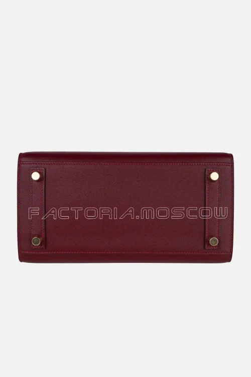Hermes Birkin 25 Bag Sellier Rouge H Veau Madame GHW
