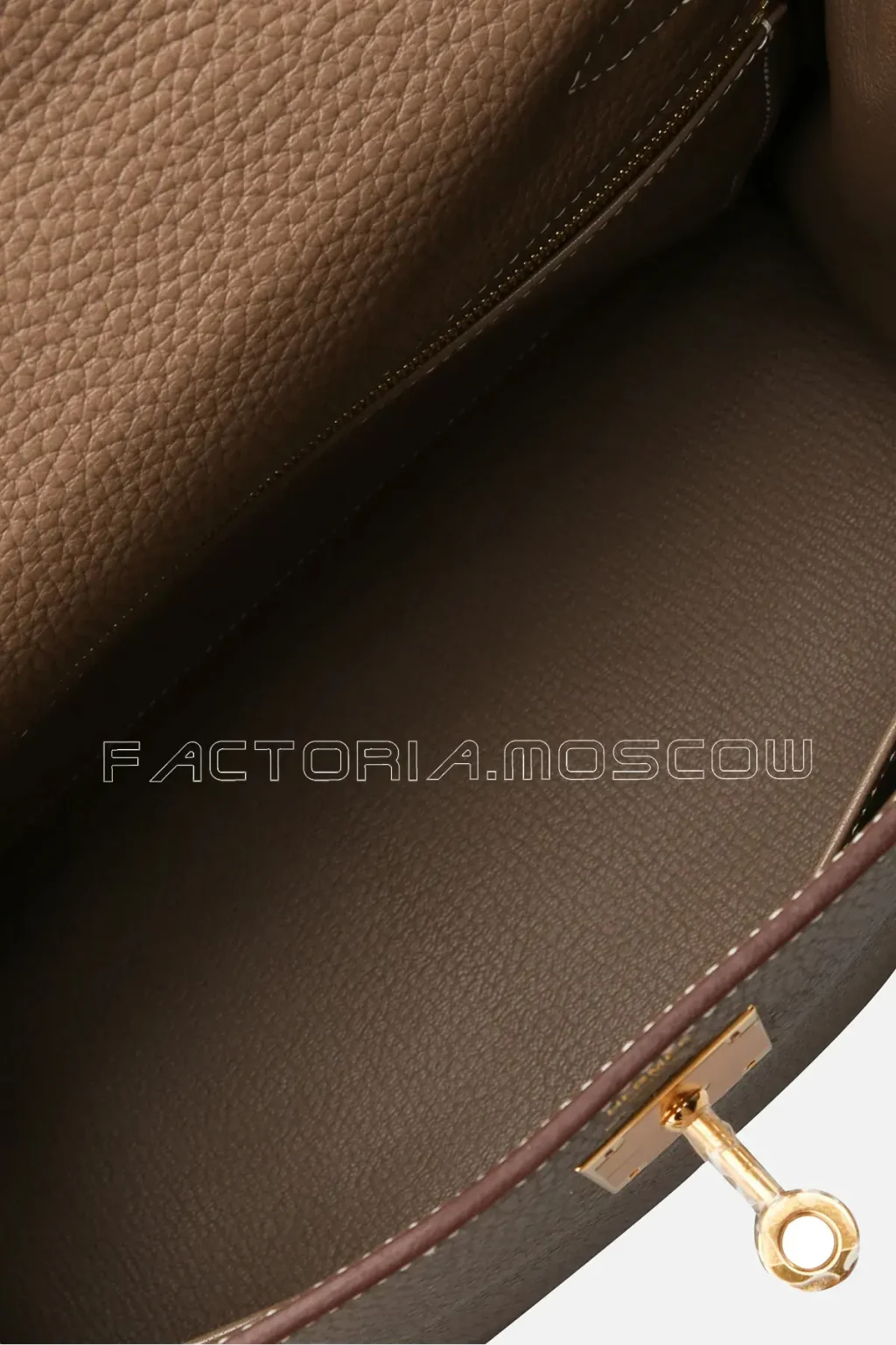 Hermes Kelly 28 Retourne Étoupe Tourillon Clemence GHW