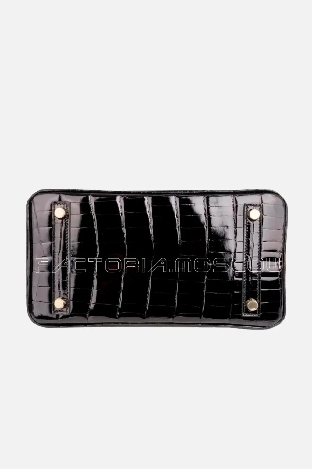 Hermes Birkin 25 Bag Black Crocodile Lisse GHW