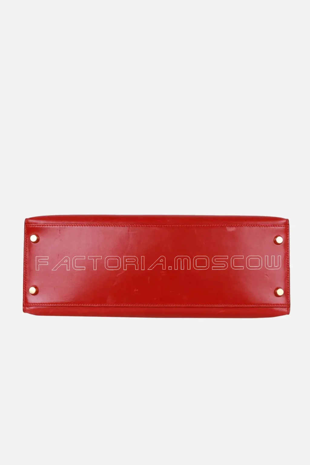 Hermès Kelly Sellier 32 Rouge Vif Box GHW