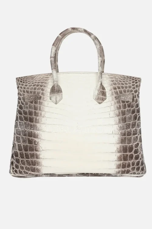 Hermès Birkin 30 Himalaya Niloticus Crocodile PHW