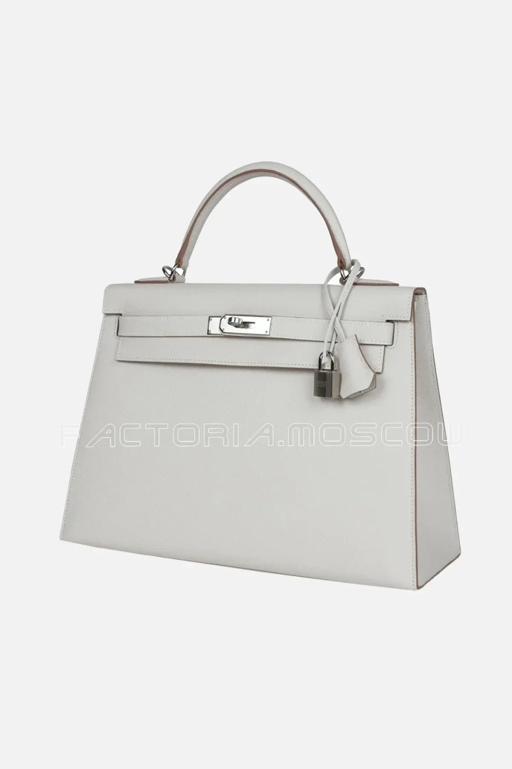 Hermès Kelly Sellier 32 Gris Pale Epsom PHW
