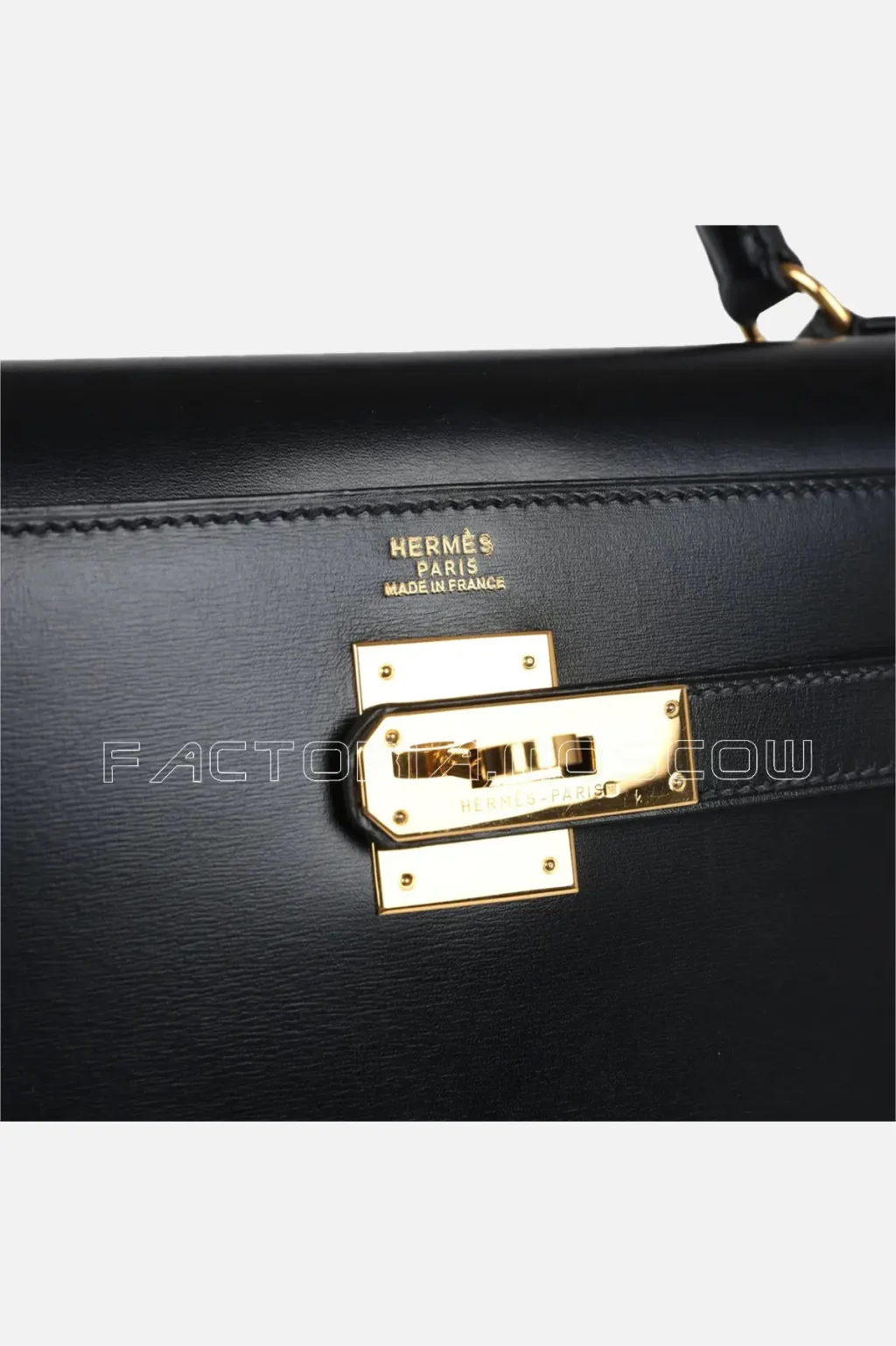 Hermès Kelly Sellier 32 Black Box GHW