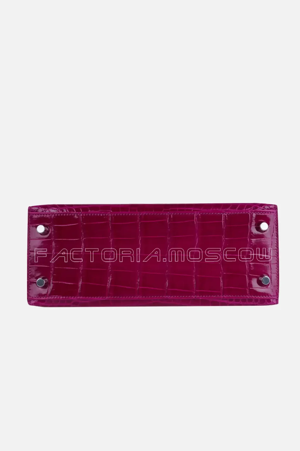 Hermes Kelly Sellier 25 Bag Rose Pourpre Crocodile PHW