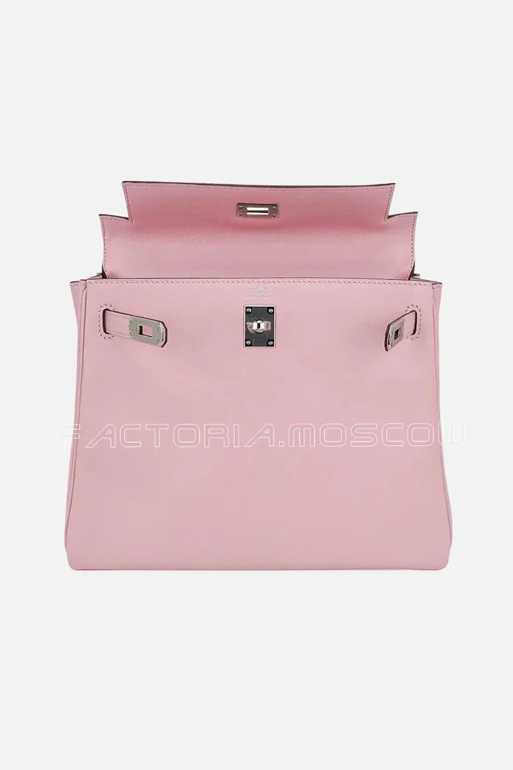 Hermes Kelly Retourne 25 Bag Rose Sakura Swift Leather PHW