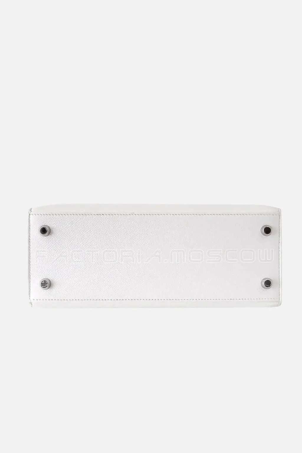 Hermes HSS Kelly Sellier 25 White Fresh Bamboo Epsom PHW