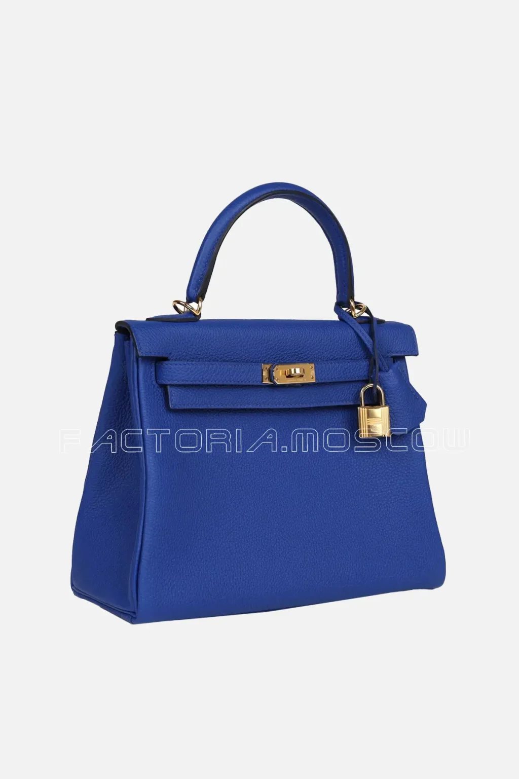 Hermès Kelly Retourne 25 Bleu Royal Togo GHW