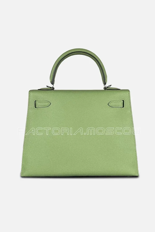 Hermes Kelly Sellier 25 Epsom Colour Vert Criquete PHW