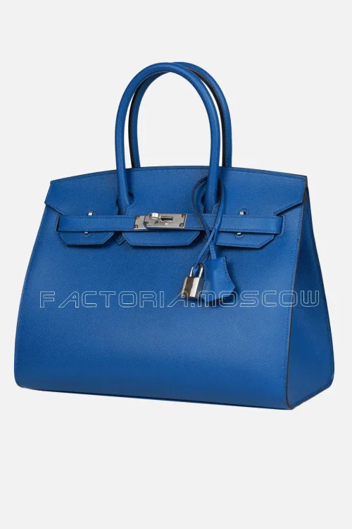 Hermès Birkin Sellier 30 Bleu France Epsom PHW