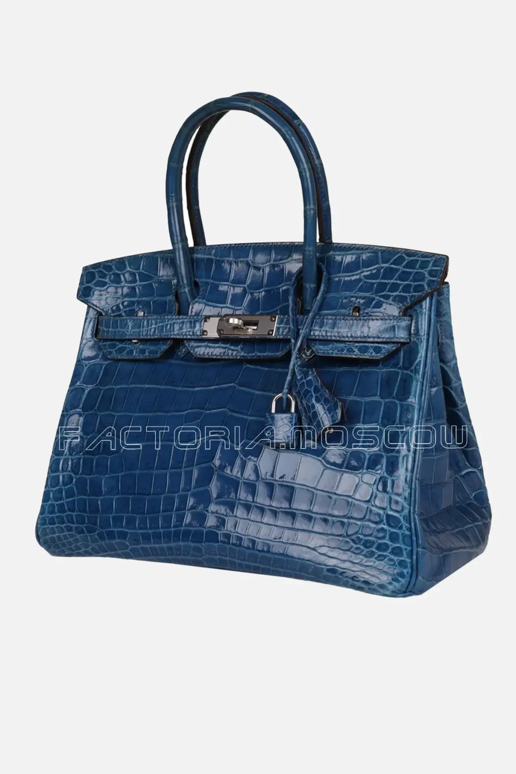 Hermès Birkin 30 Mykonos Shiny Niloticus Crocodile PHW