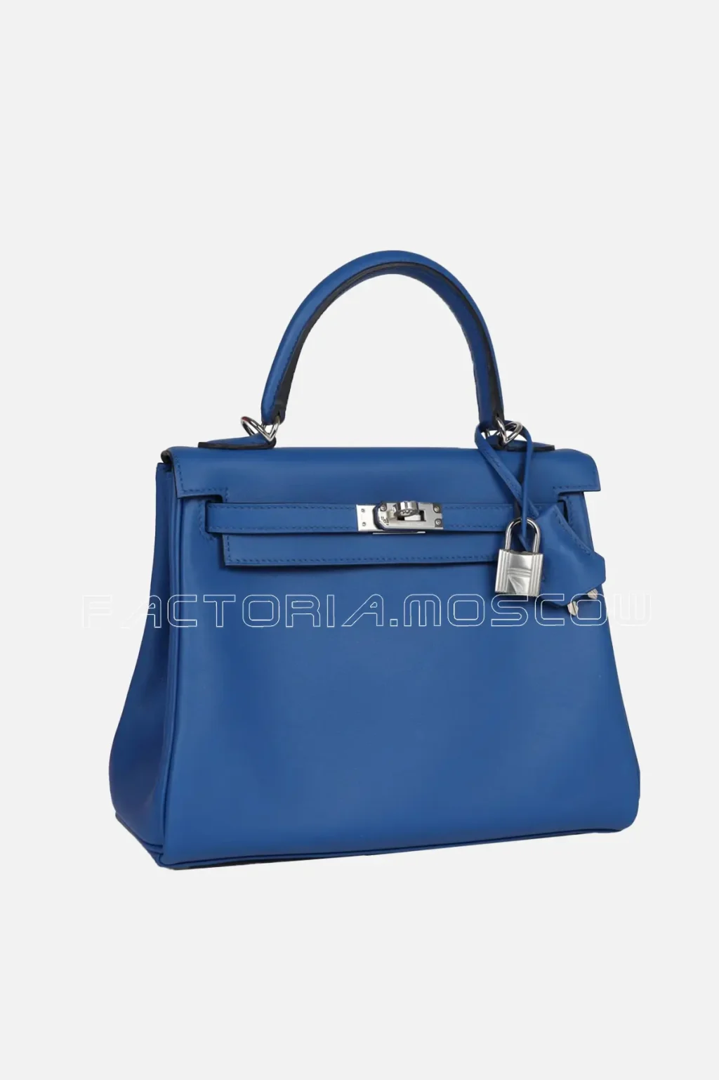 Hermès Kelly Retourne 25 Bleu France Swift PHW