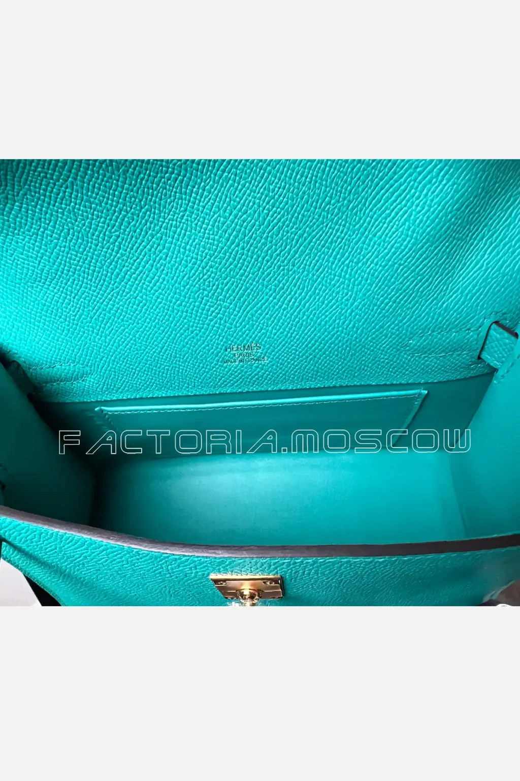 Hermes Kelly Pouchette Epsom Colour Blue Paon GHW