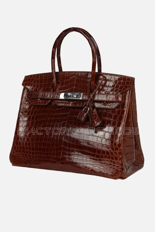 Hermès Birkin 30 Miel Shiny Niloticus Crocodile PHW