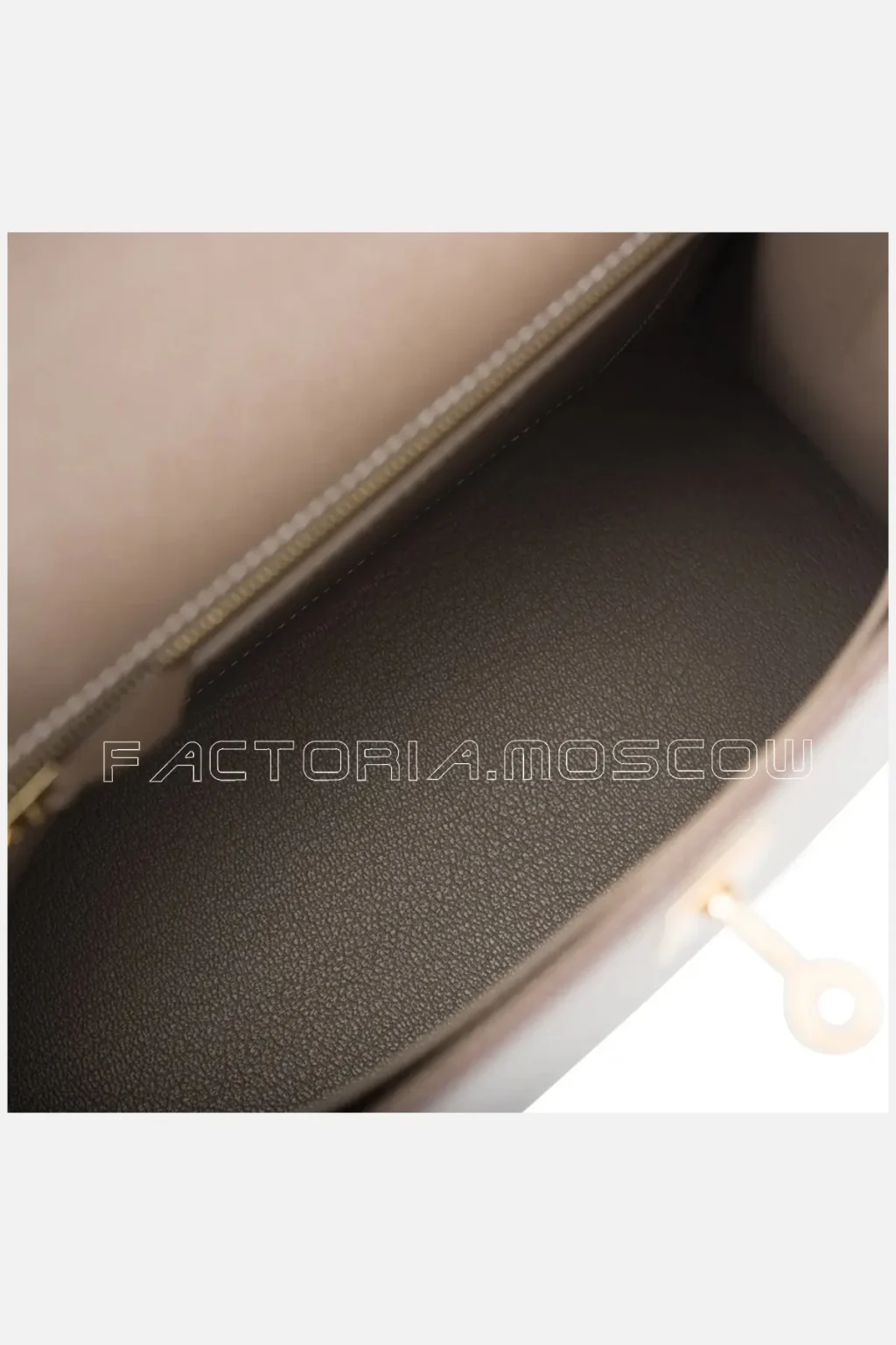 Hermes Kelly Sellier 25 Etoupe Epsom Leather GHW