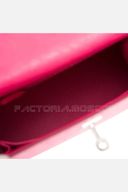 Hermes Kelly Sellier 25 Ostrich Colour Rose Tyrien PHW