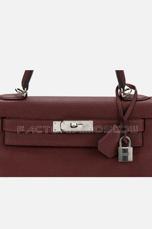 Hermès Kelly  Retourne 28 Rouge H Togo Leather PHW